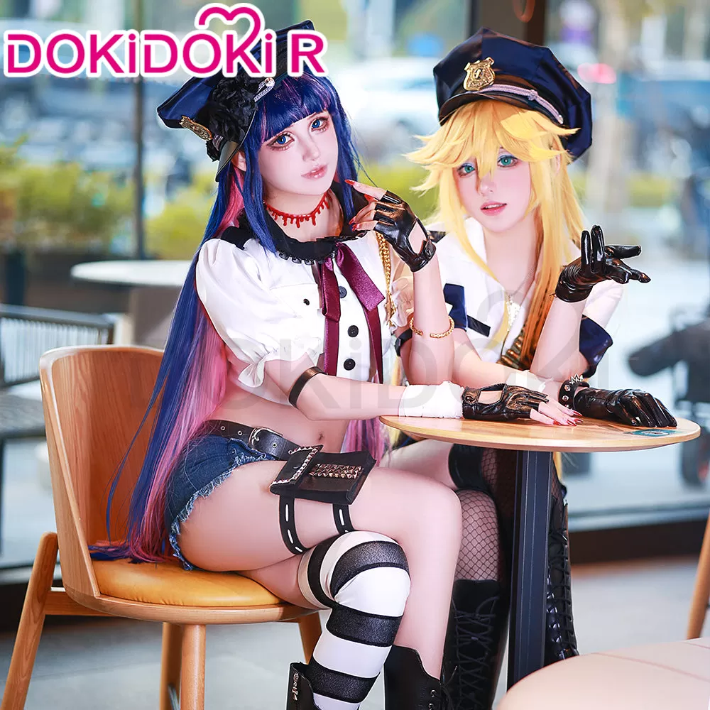 【 In Stock】DokiDoki-R Anime Cosplay Pantyy / Stockingg Costume Angel Police Uniform