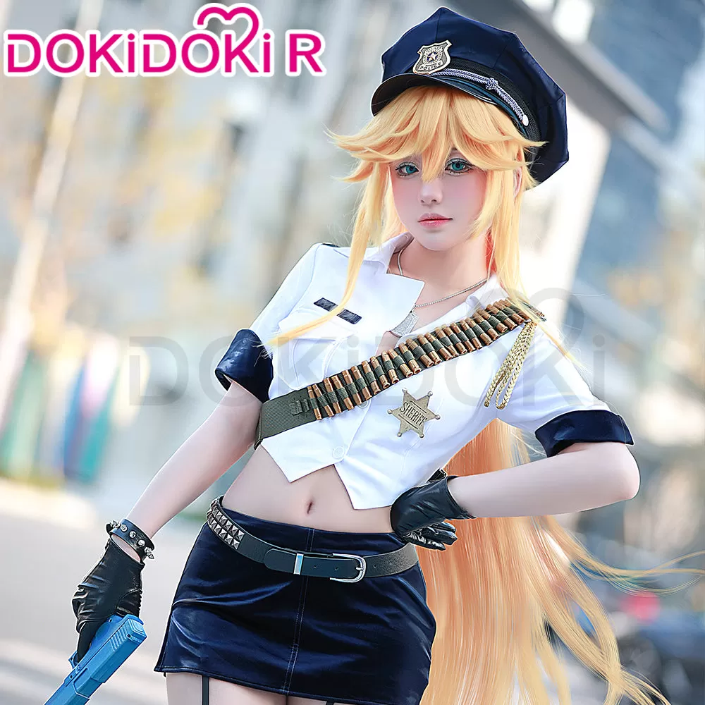 【 In Stock】DokiDoki-R Anime Cosplay Pantyy / Stockingg Costume Angel Police Uniform