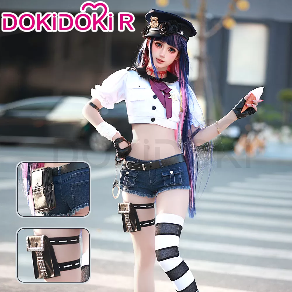 【 In Stock】DokiDoki-R Anime Cosplay Pantyy / Stockingg Costume Angel Police Uniform