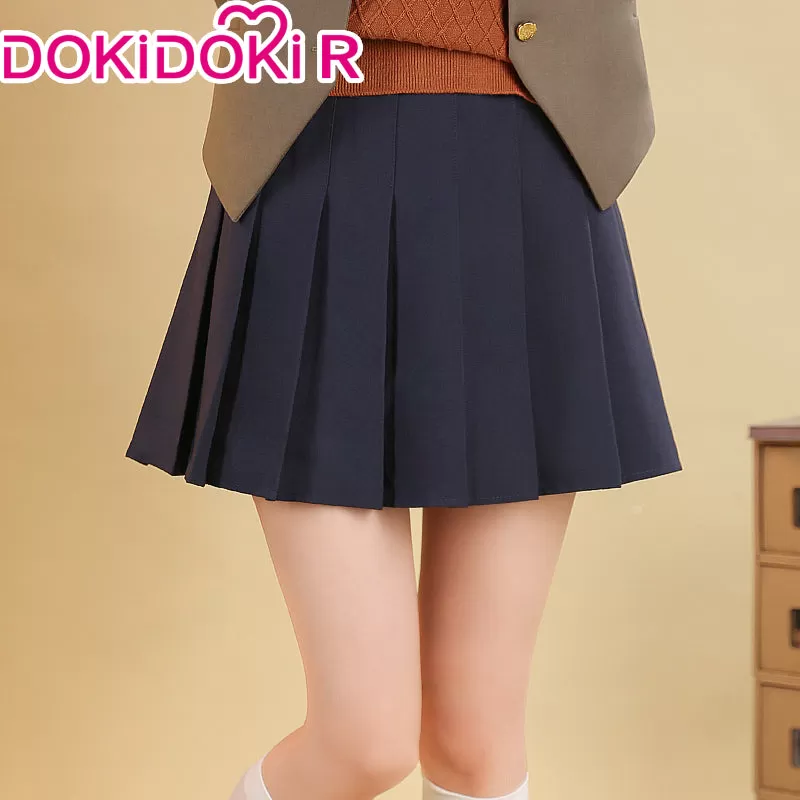 【 Ready For Ship】【Size S-XXL】DokiDoki-R GAME DokiDoki Literature Club Cosplay Sayori/Natsuki/Yuri/Monika Costume School Uniform/ Shoes Halloween  DDLC