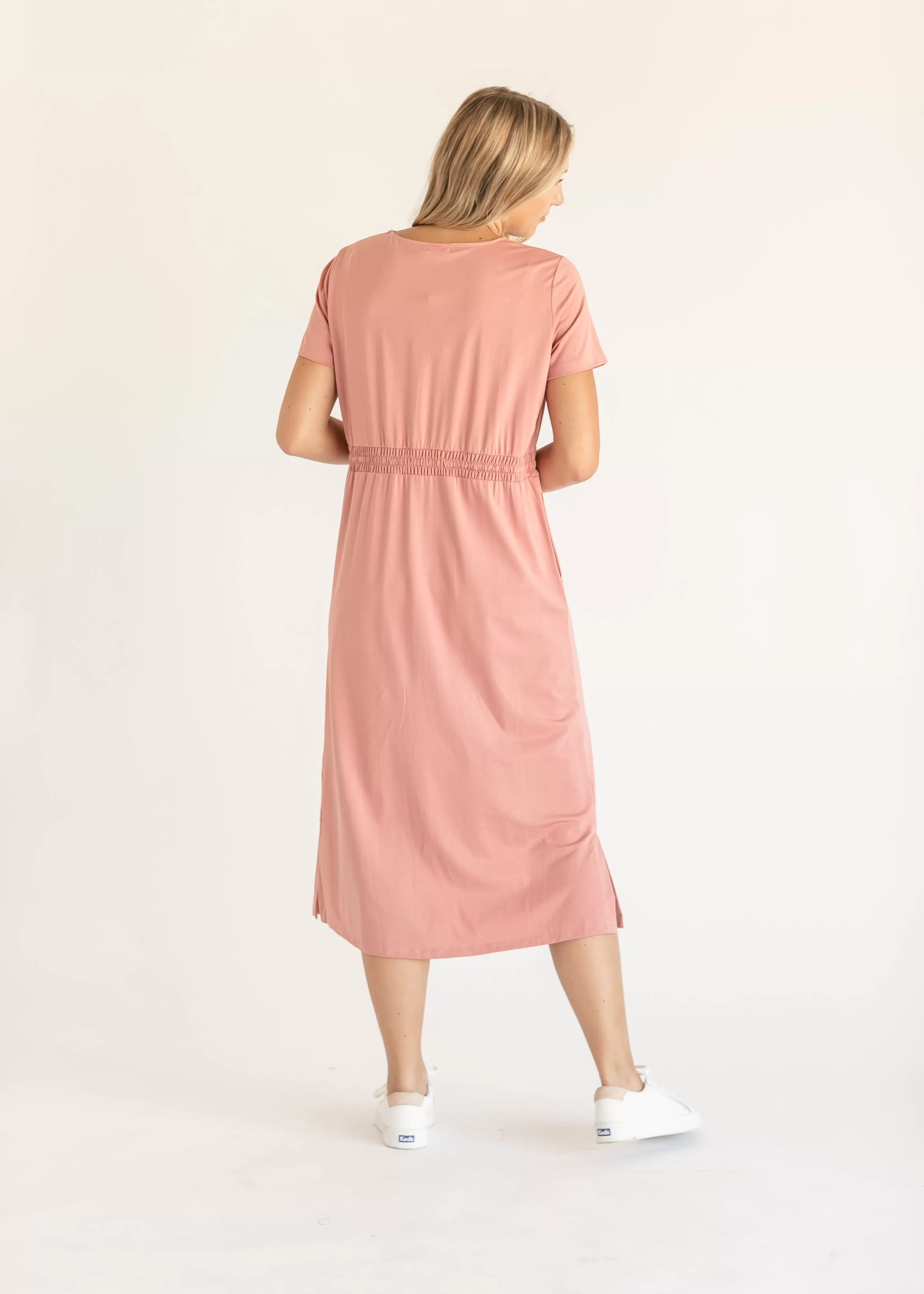 Ashley Short Sleeve Midi Dress - FINAL SALE