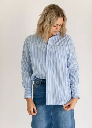 Autumn Striped Button Up Top - FINAL SALE