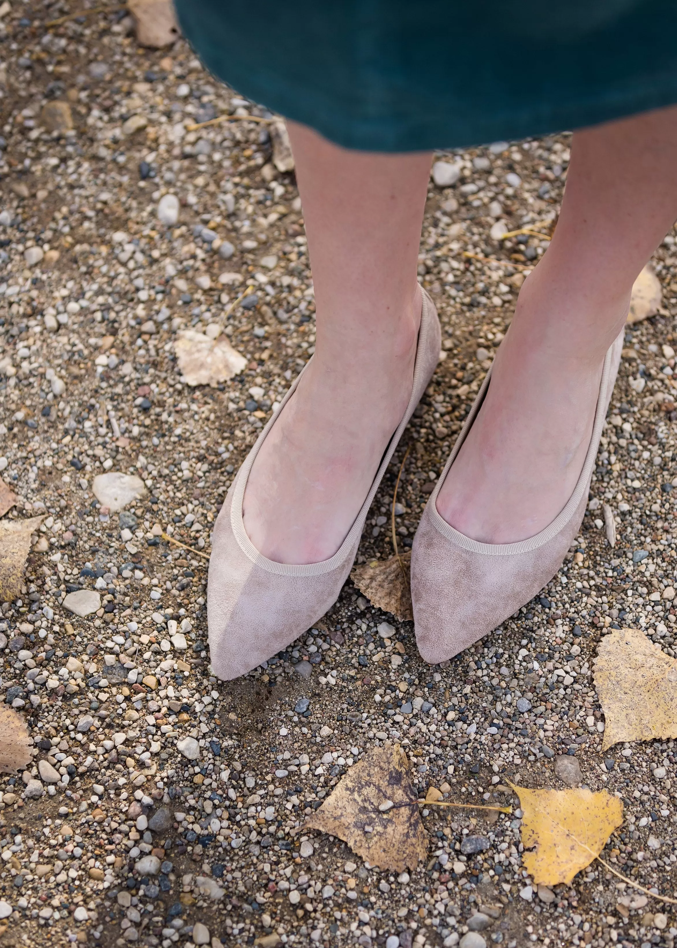 Ballet Flat Low Stacked Heel - FINAL SALE