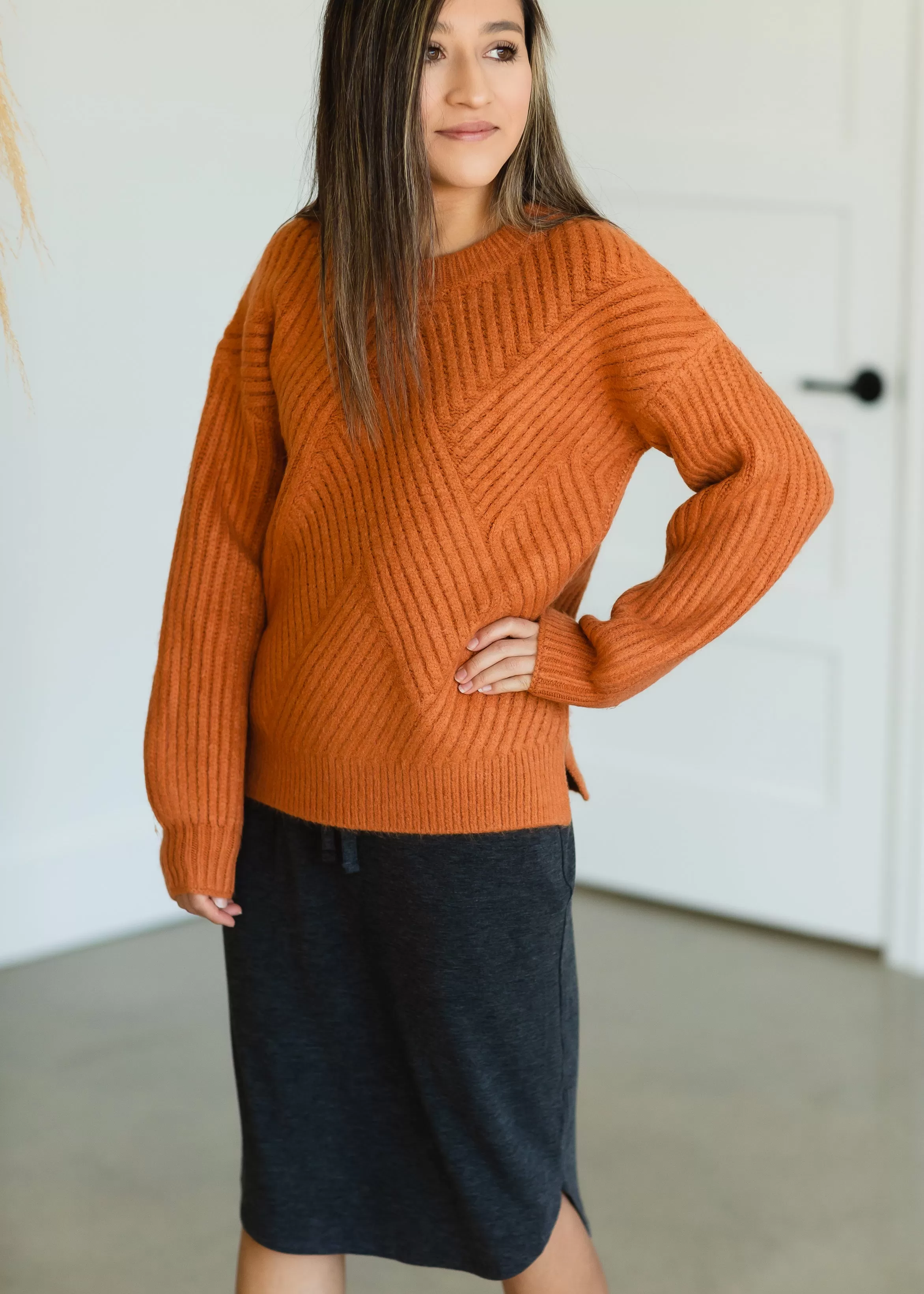 Bonnie Toffee Woven Sweater - FINAL SALE