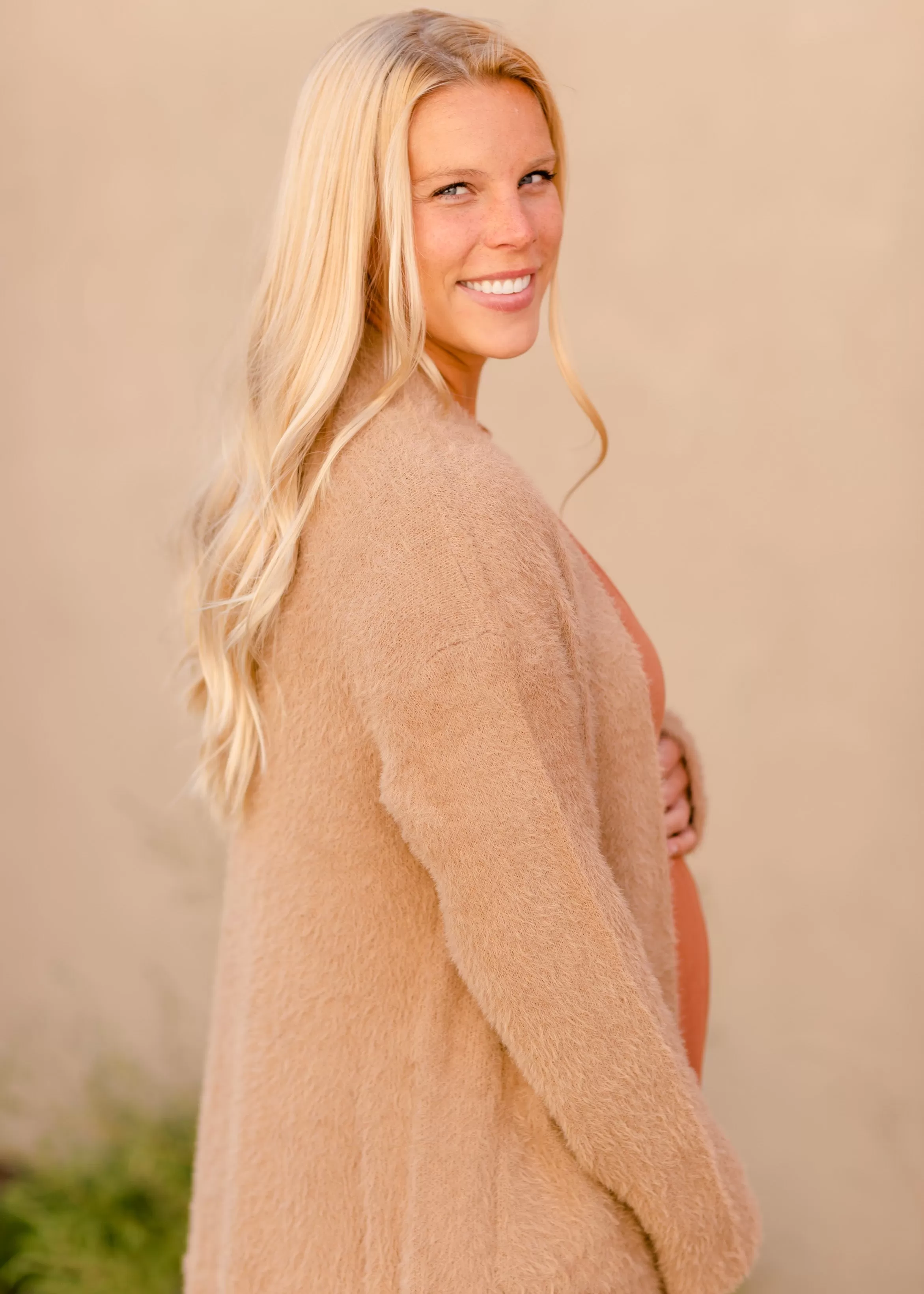 Brushed Open Front Pocket Cardigan - FINAL SALE