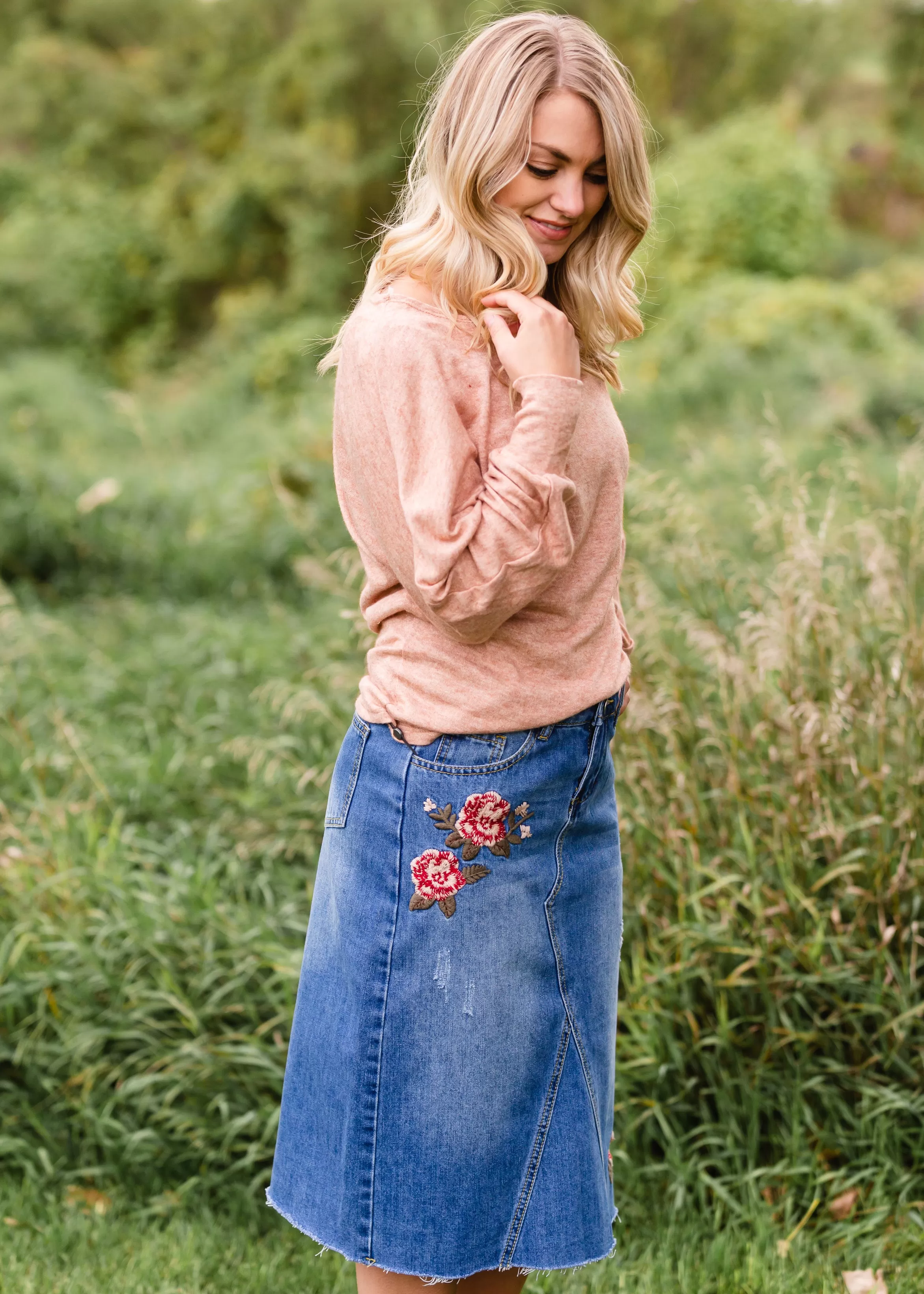 Burnt Orange Boat Neck Top - FINAL SALE