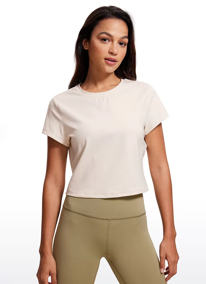 Butterluxe Cropped Short Sleeve