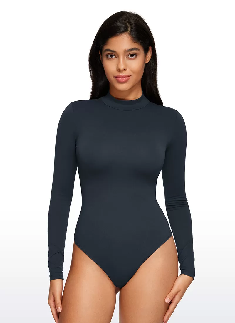 Butterluxe Mock Turtleneck Long Sleeve Bodysuits