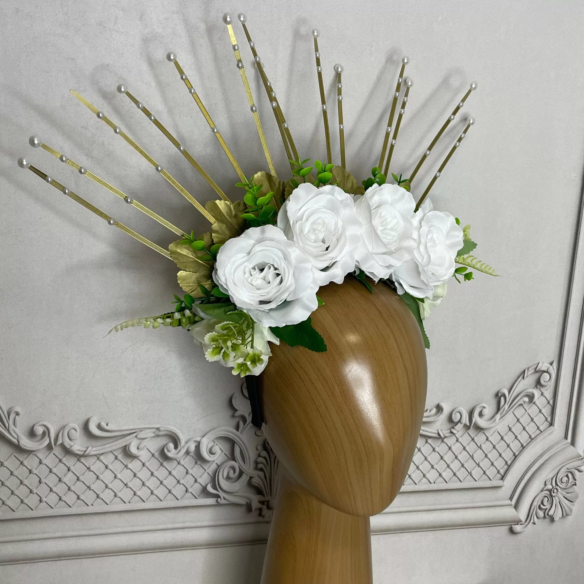 Day of the Dead  Headpiece Crown Roses