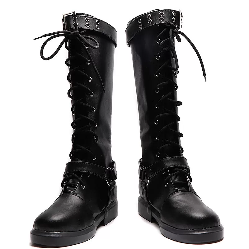 DokiDoki Game Cosplay Shoes Black Boots