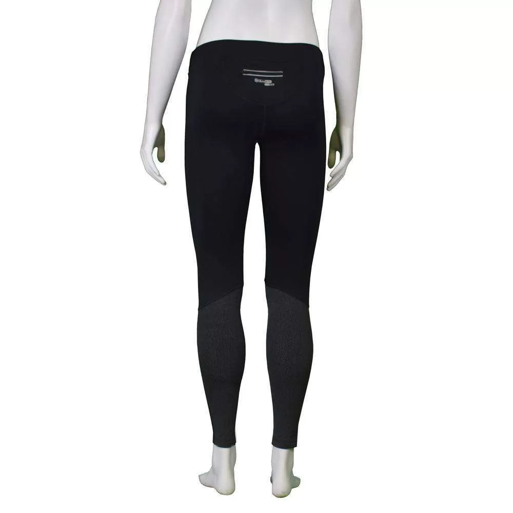 FINAL SALE: Satellite Reflective Women's Cold Weather Running Tight in Black Firenz