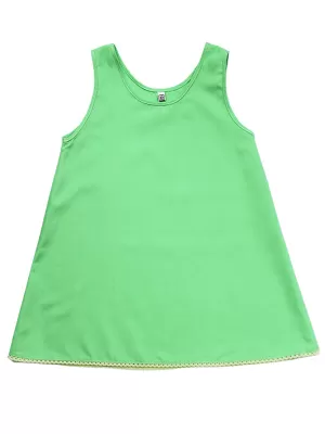 Girls Basic Green Under slip