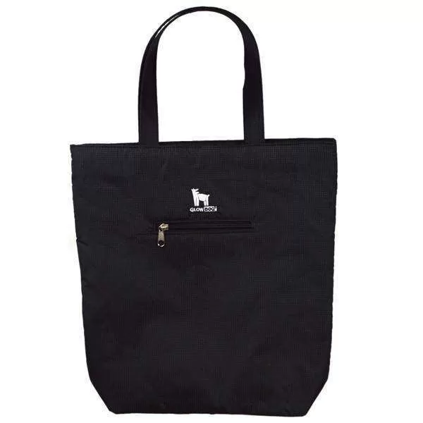 GlowDog Small Reflective Tote Bag in Black