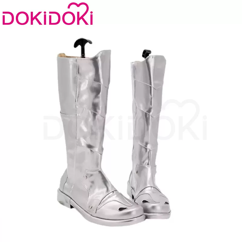 【In Stock】Dokidoki Anime Cosplay Shoes Silver Boots