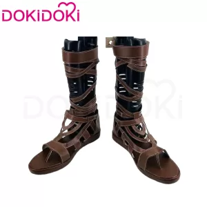 【In Stock】DokiDoki Game Cosplay Brown Shoes Sandals