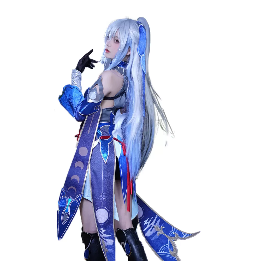 【In Stock】DokiDoki-R Game Honkai: Star Rail Cosplay Jing Liu Costume Jingliu