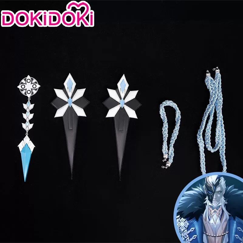 【Last Batch】DokiDoki-R Game Genshin Impact Cosplay Columbina / Pantalone / Sandrone / Il Dottore /  Scaramouche / Capitano / Tartaglia  Accessories FATUI Harbinger  Cloak Childe