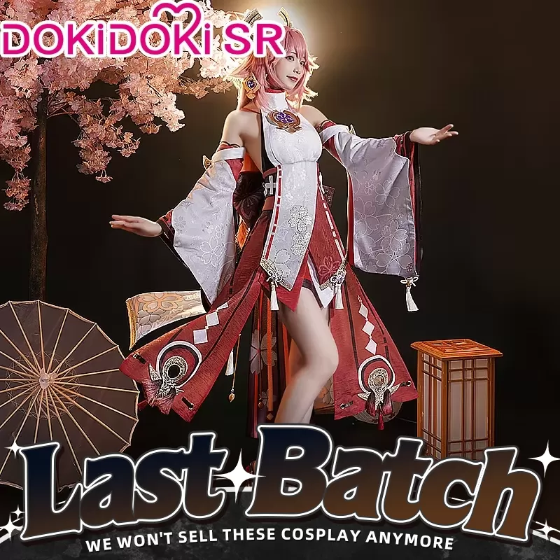 【LAST BATCH】【Partial Size Ready For Ship】DokiDoki-SR Game Genshin Impact Yae Miko Cosplay Costume / Shoes