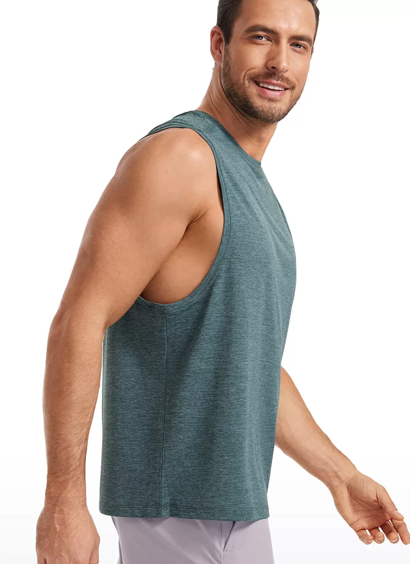 Lightweight Quick Dry Tank Tops Round Neck