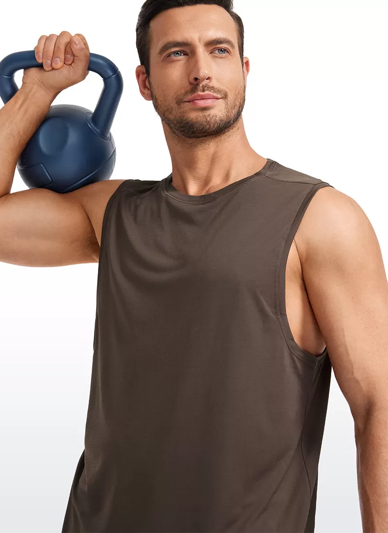 Lightweight Quick Dry Tank Tops Round Neck