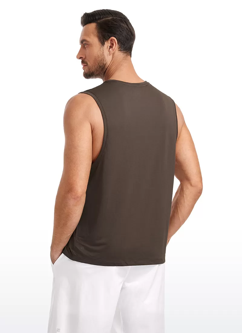 Lightweight Quick Dry Tank Tops Round Neck