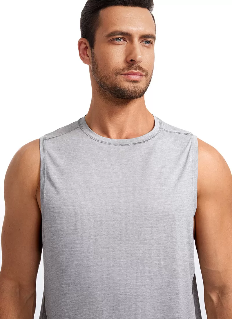 Lightweight Quick Dry Tank Tops Round Neck