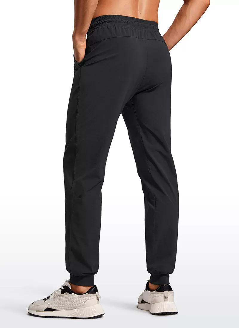 Lightweight Water Resistant Athletic Joggers with Zip Pockets 31"