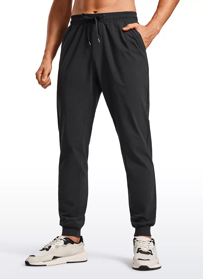 Lightweight Water Resistant Athletic Joggers with Zip Pockets 31"