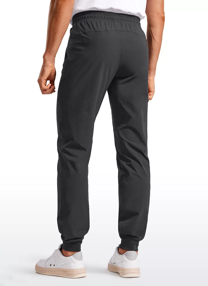 Lightweight Water Resistant Athletic Joggers with Zip Pockets 31"