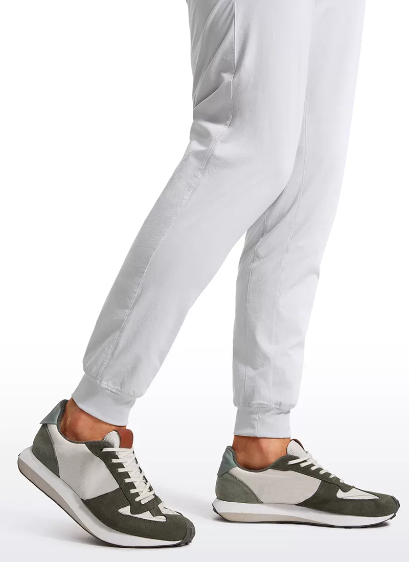 Lightweight Water Resistant Athletic Joggers with Zip Pockets 31"