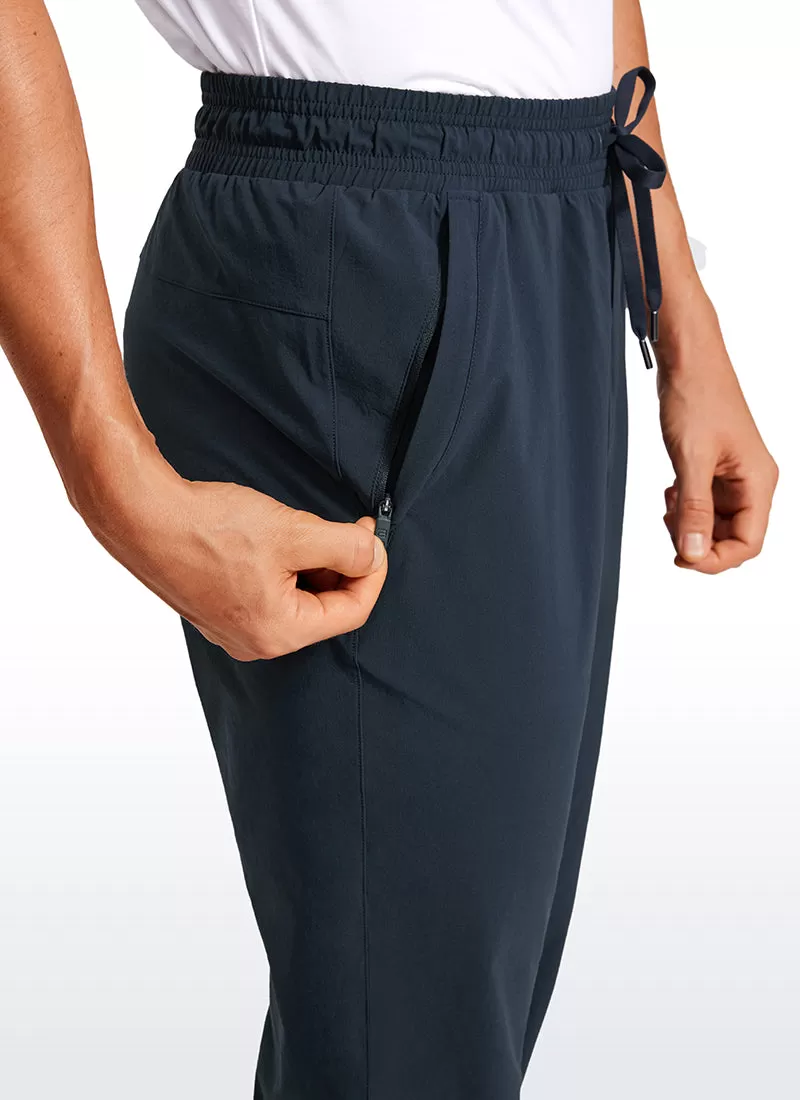 Lightweight Water Resistant Athletic Joggers with Zip Pockets 31"