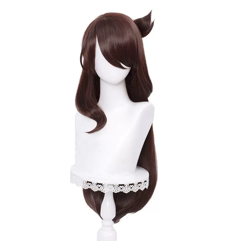 【Ready For Ship】DokiDoki Game Genshin Impact Cosplay Beidou cosplay  Wig Women Long Brown Wig / Accessories