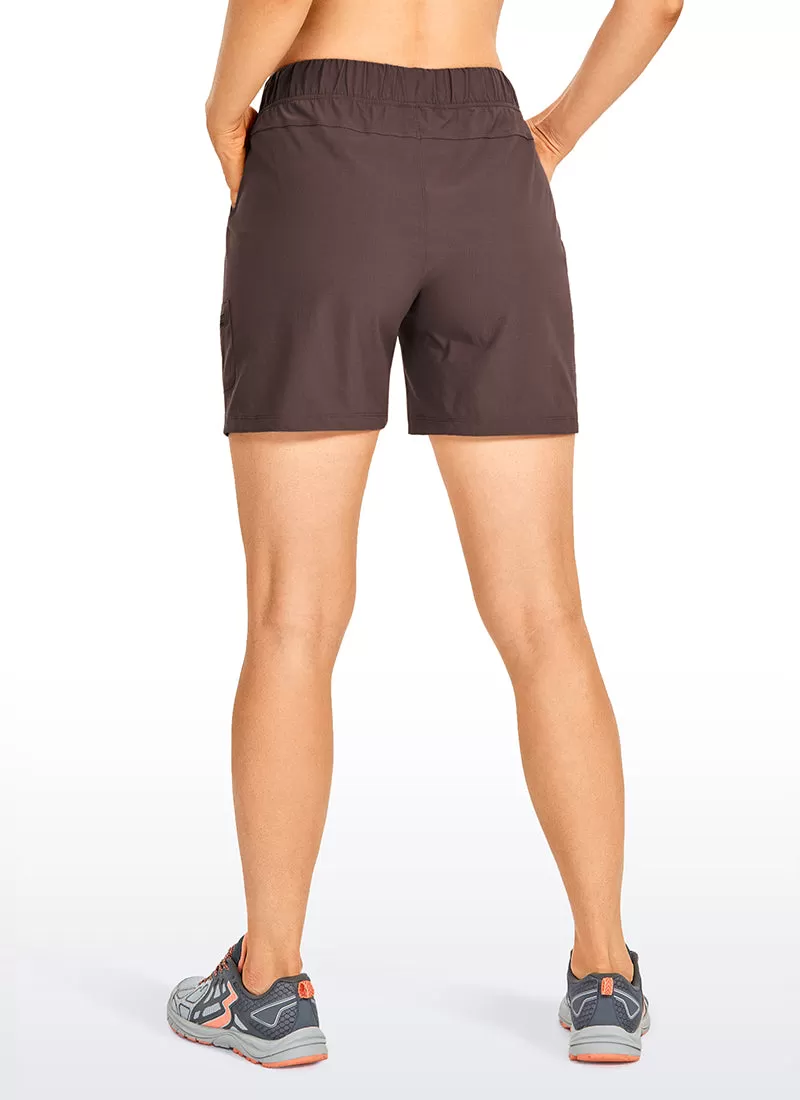 Ripstop Mid-Rise Hiking Shorts with Belt 6''