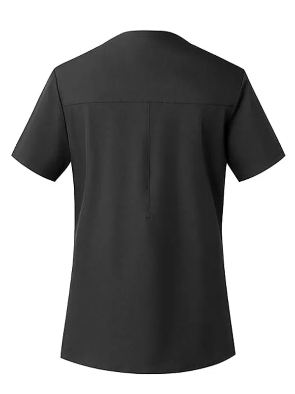 Scrubs Top for Women, V Neck Medical Uniform Shirts, Soft Stretch Workwear Easy Care with 4 Pockets