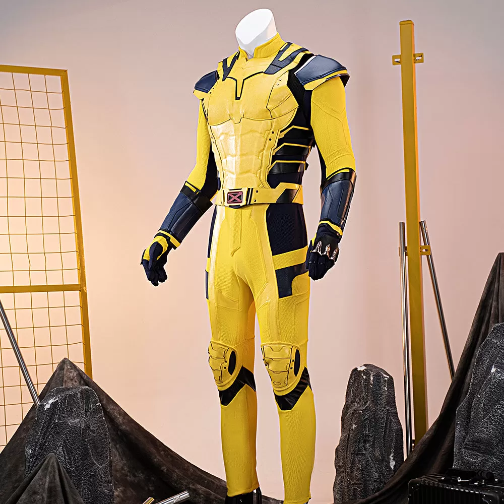 【Size XS-3XL】DokiDoki Movie Cosplay Black Yellow Man Costume Bodysuit