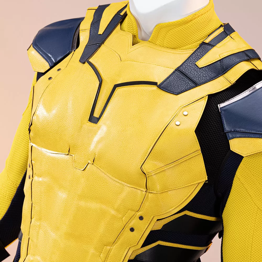 【Size XS-3XL】DokiDoki Movie Cosplay Black Yellow Man Costume Bodysuit