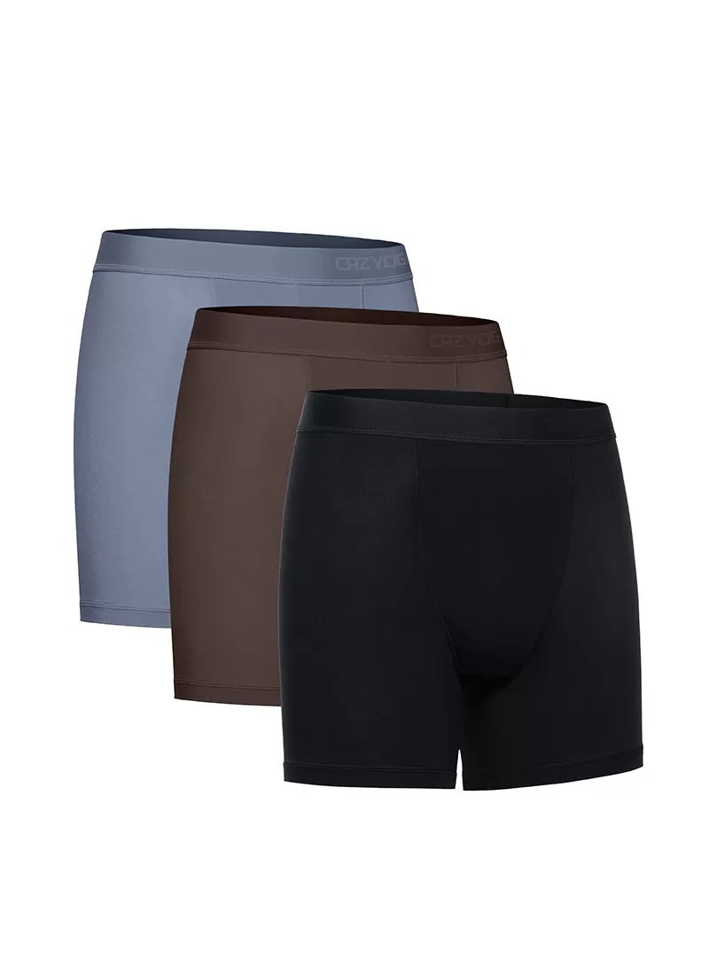 Ultra-Soft Modal Double Lined 5" Boxer Underwear (3-Pack)